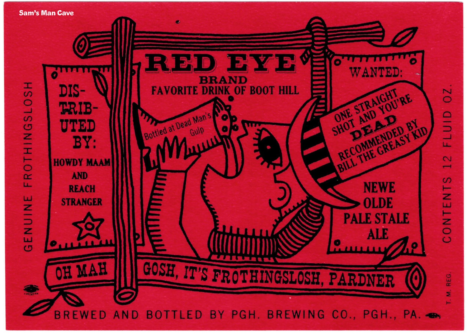 Olde Frothingslosh Red Eye Label
