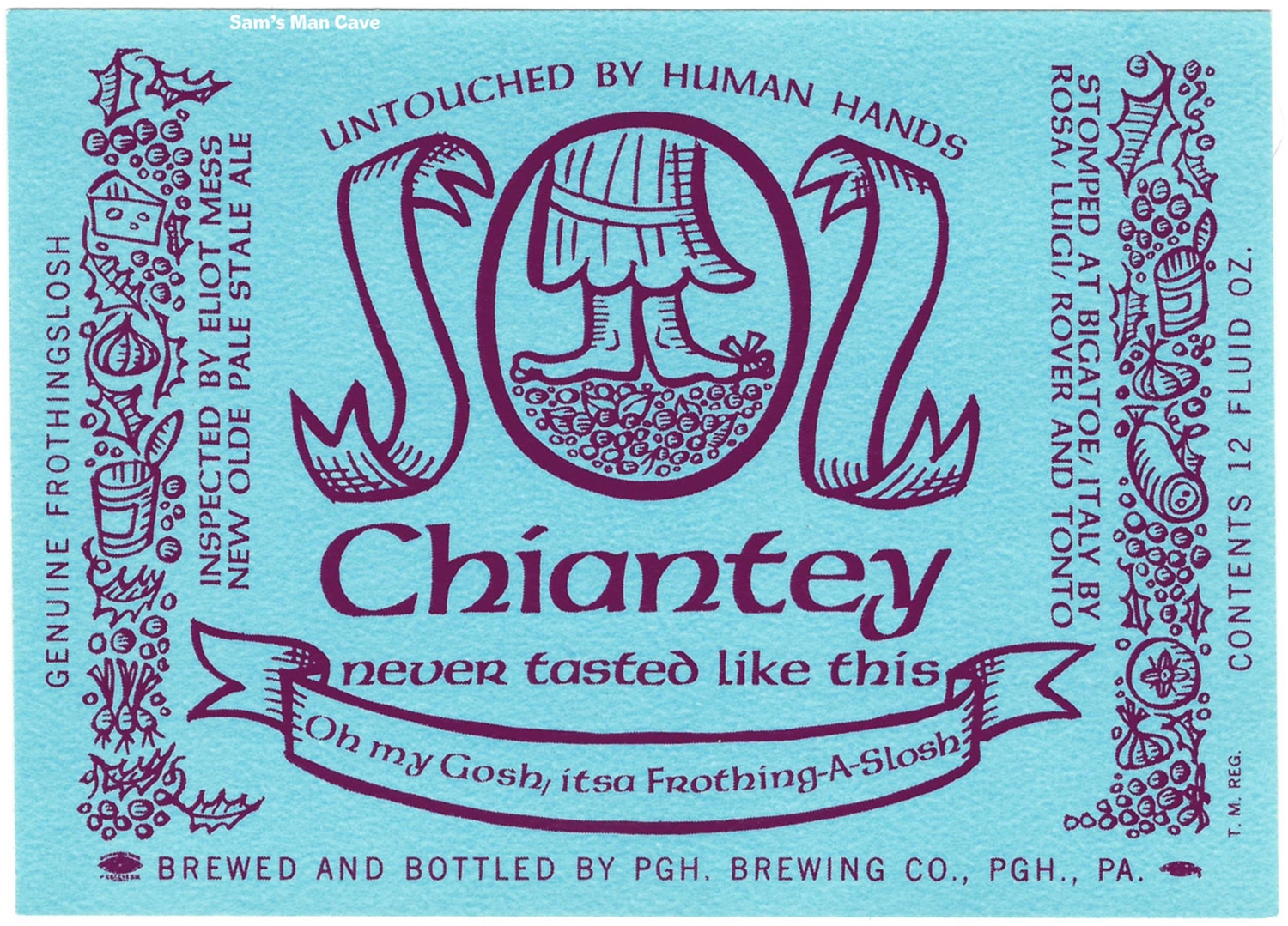 Olde Frothingslosh Chiantey Label