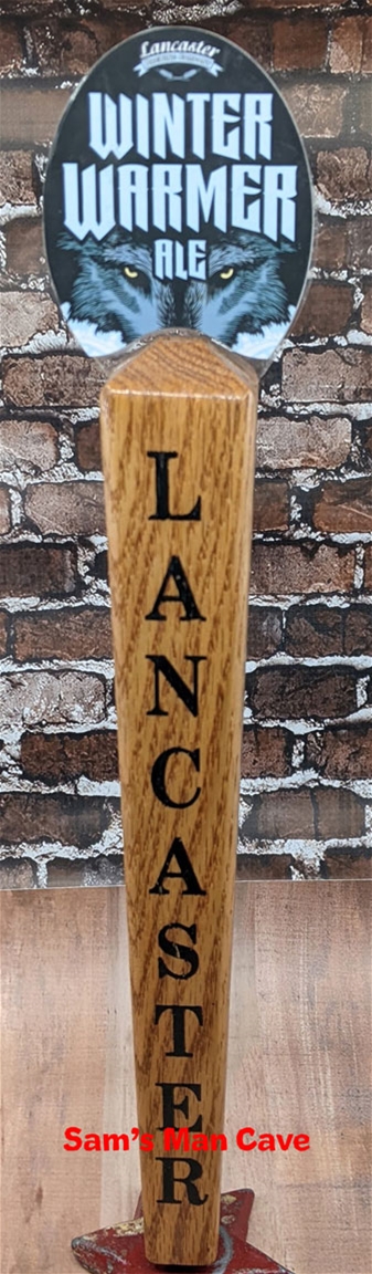 Lancaster Winter Warmer Ale Tap Handle