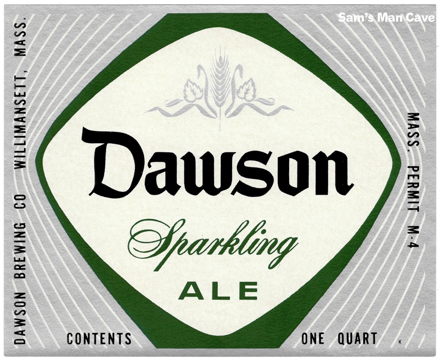 Dawson Sparking Ale Label