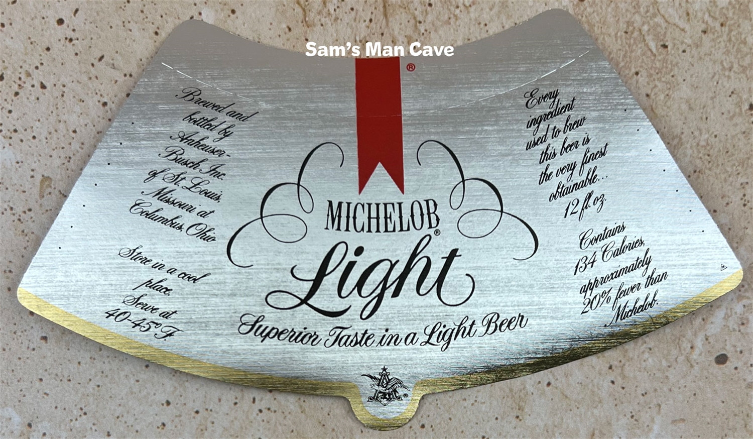 Michelob Light Beer Label