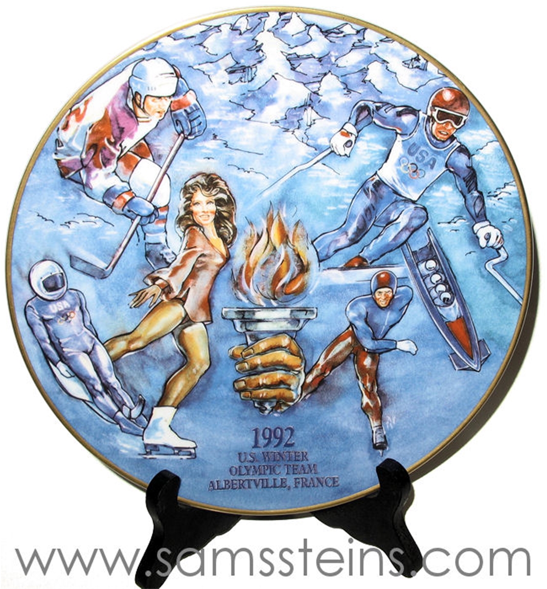Budweiser 1992 US Winter Olympic Plate