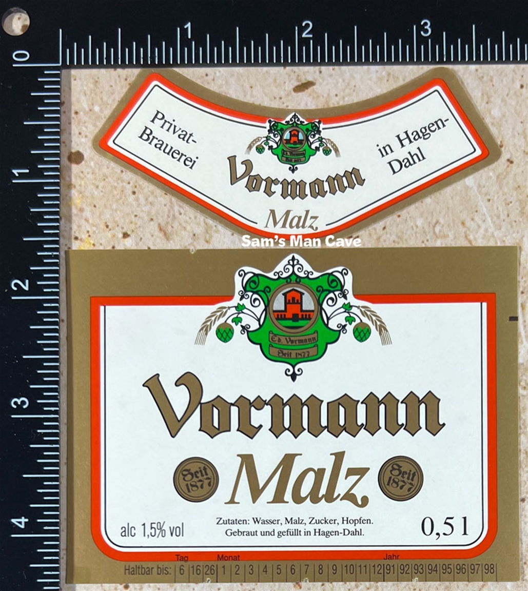 Vormann Malz Label with neck