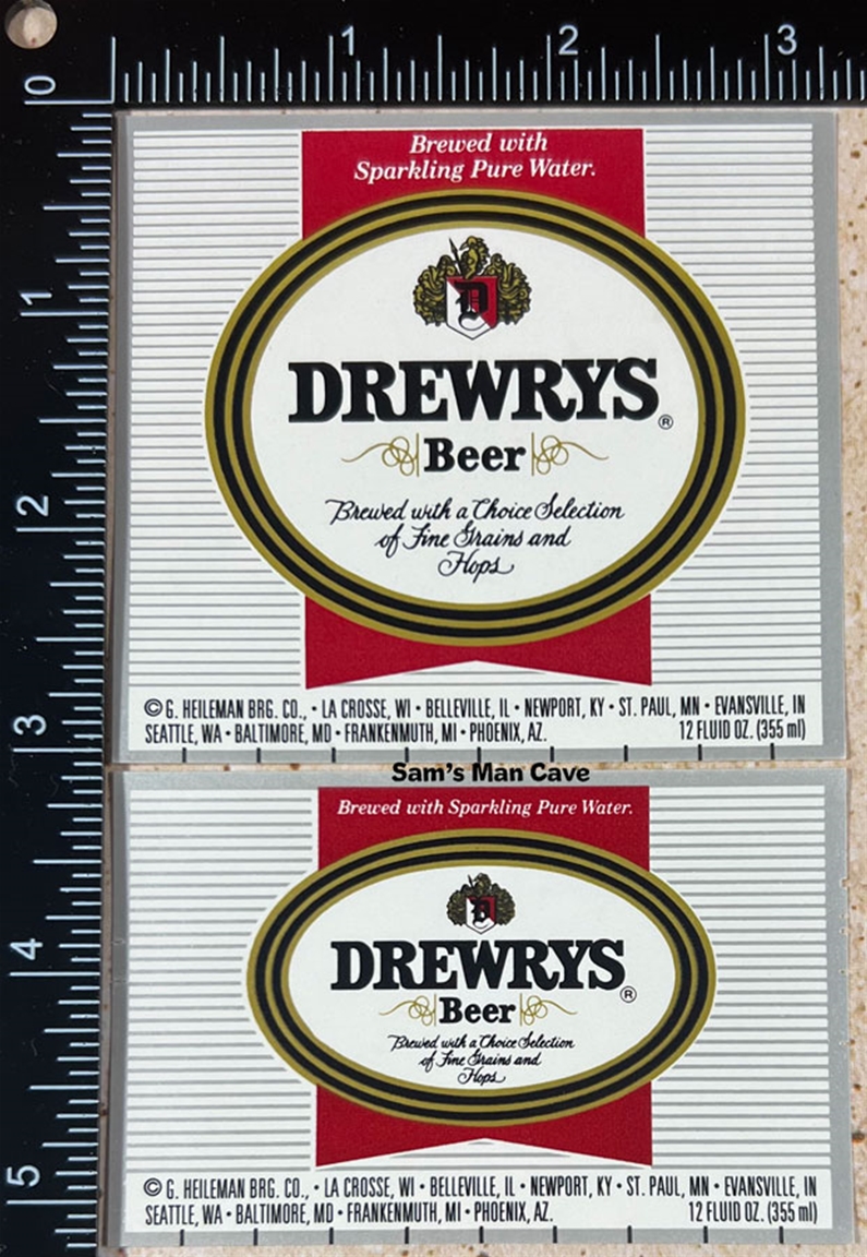 Drewrys Beer Label Set