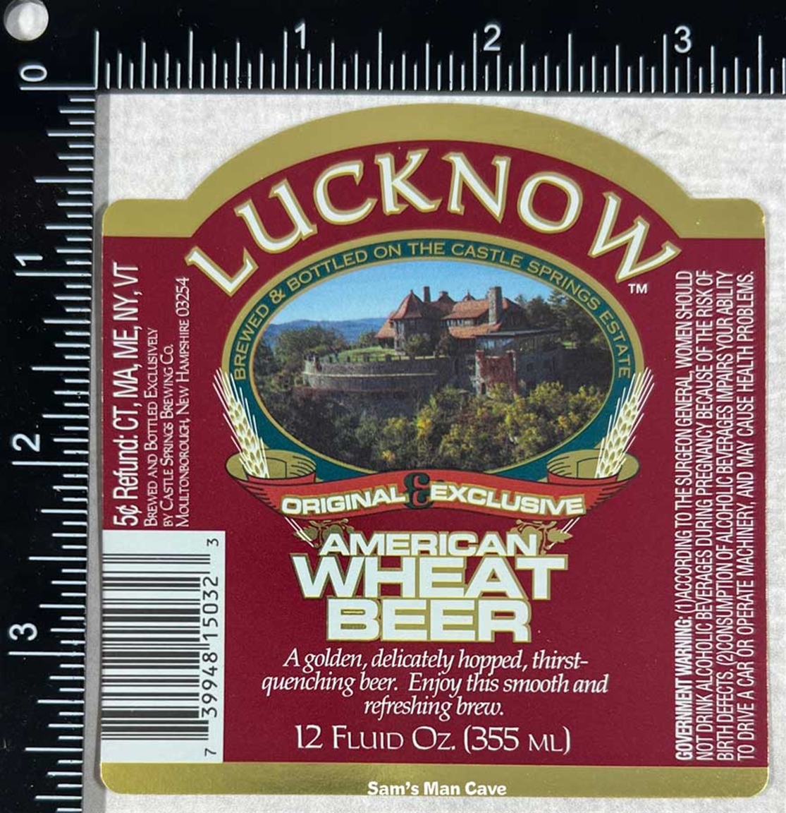 Lucknow American Wheat Beer Label