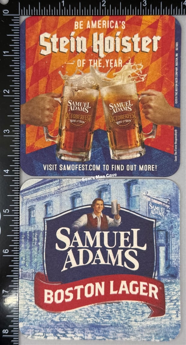 Samuels Adams Stein Hoister Octoberfest Coaster