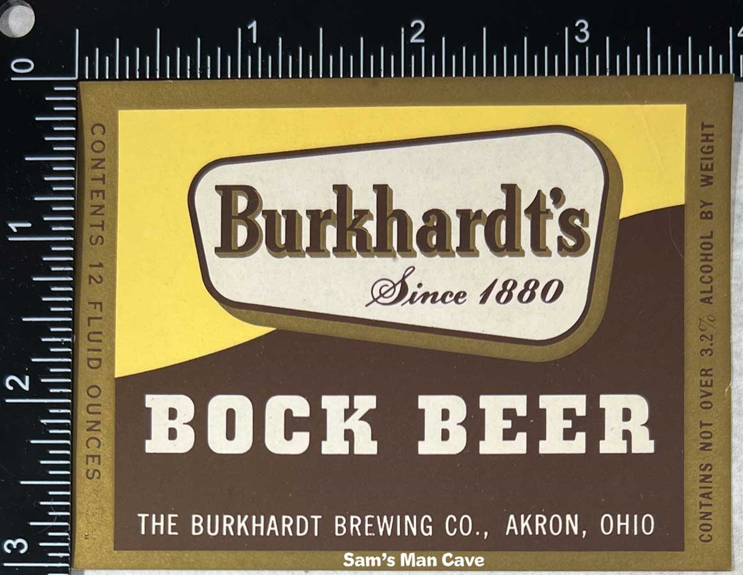 Burkhardt's Bock Beer Label