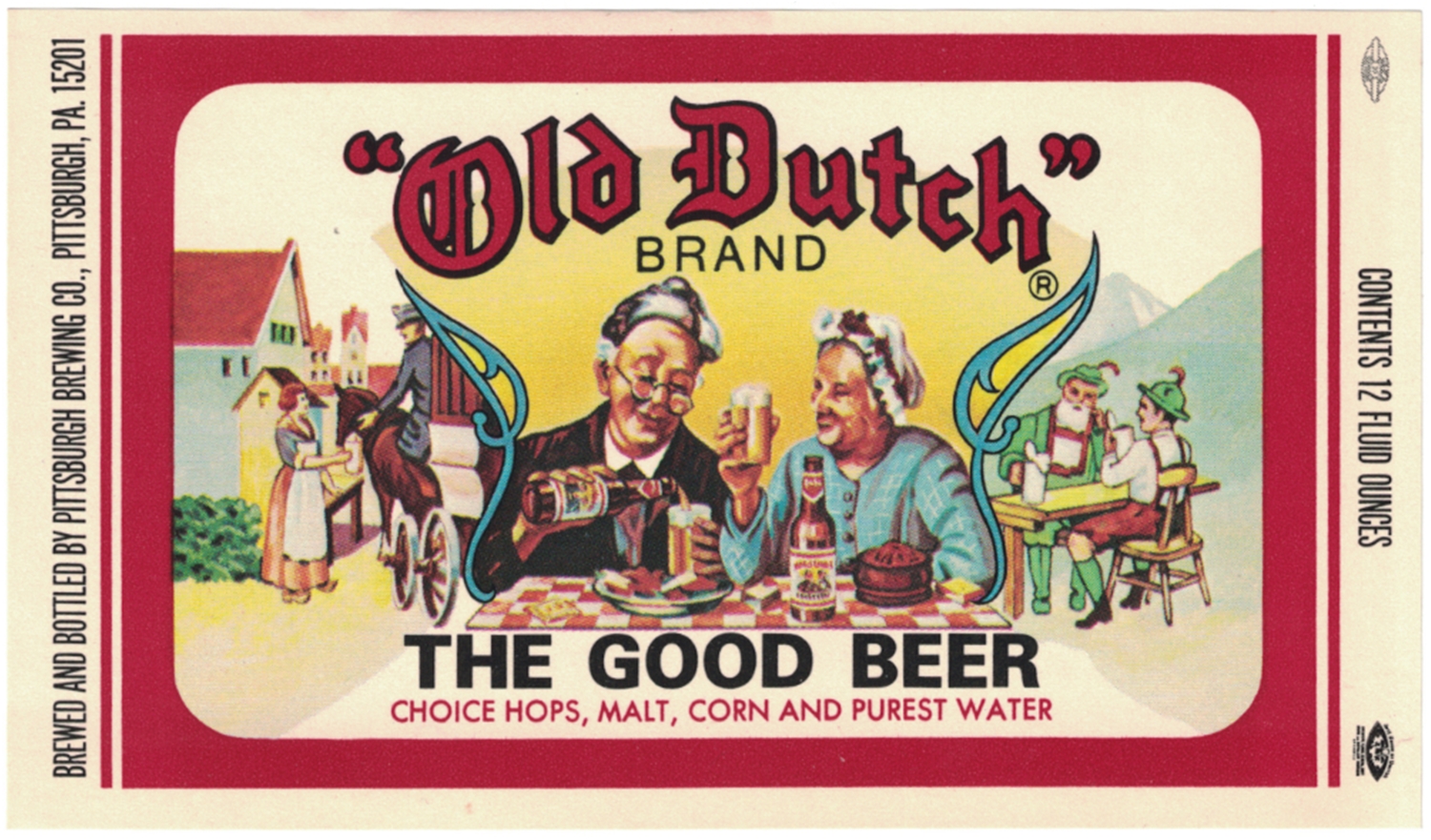 Old Dutch The Good Beer Label