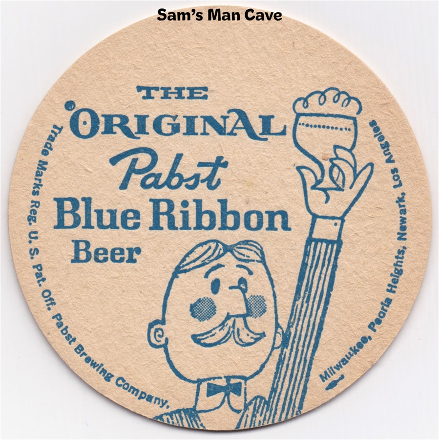 Pabst Blue Ribbon The Original Bartender Beer Coaster