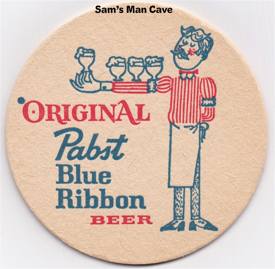 Pabst Blue Ribbon Original Bartender Beer Coaster