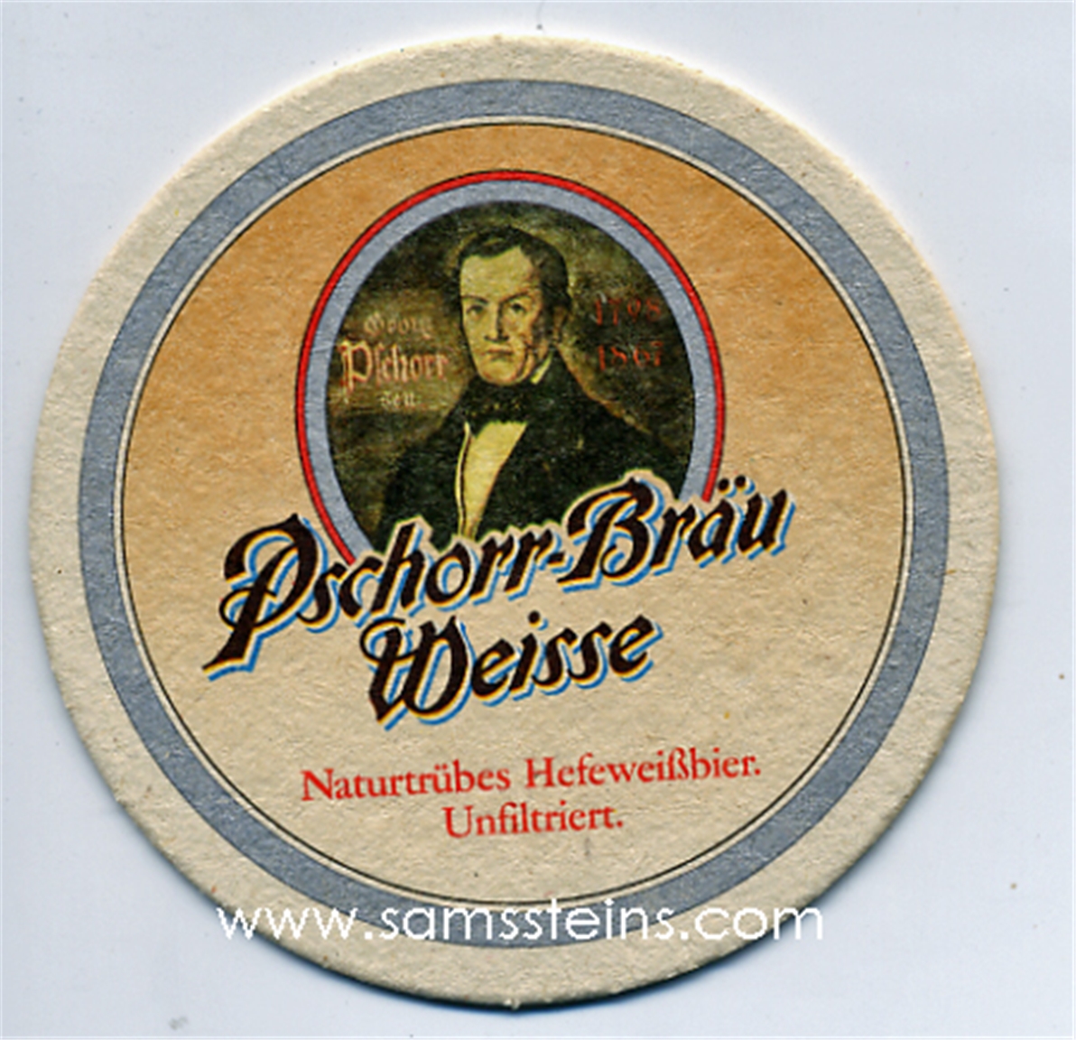 Pschorr-Brau Weisse Coaster