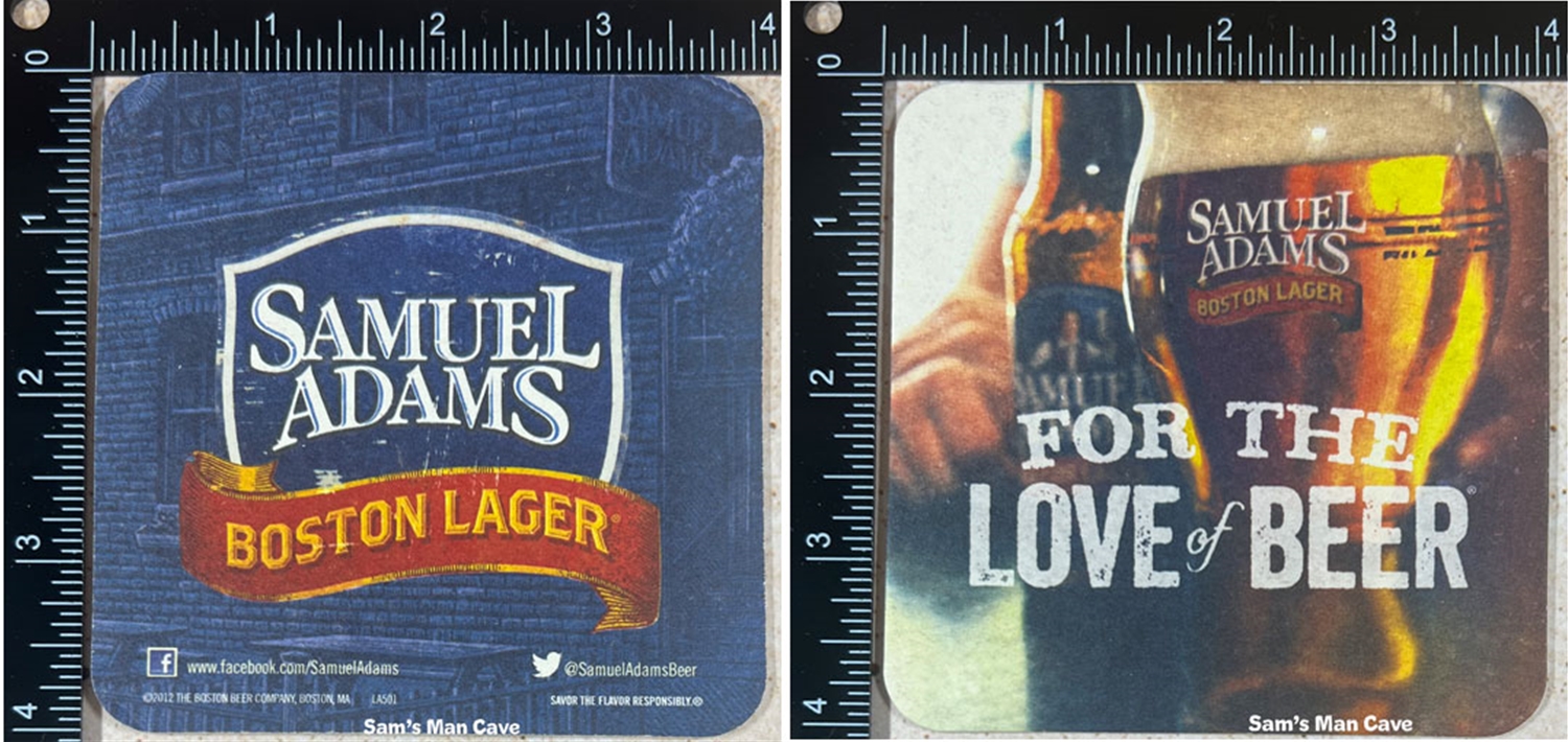 Samuels Adams Boston Lager For the Love Coaster