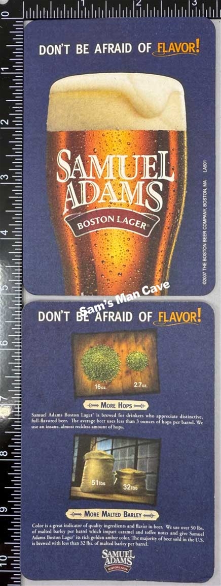 Samuel Adams Flavor Beer Coaster