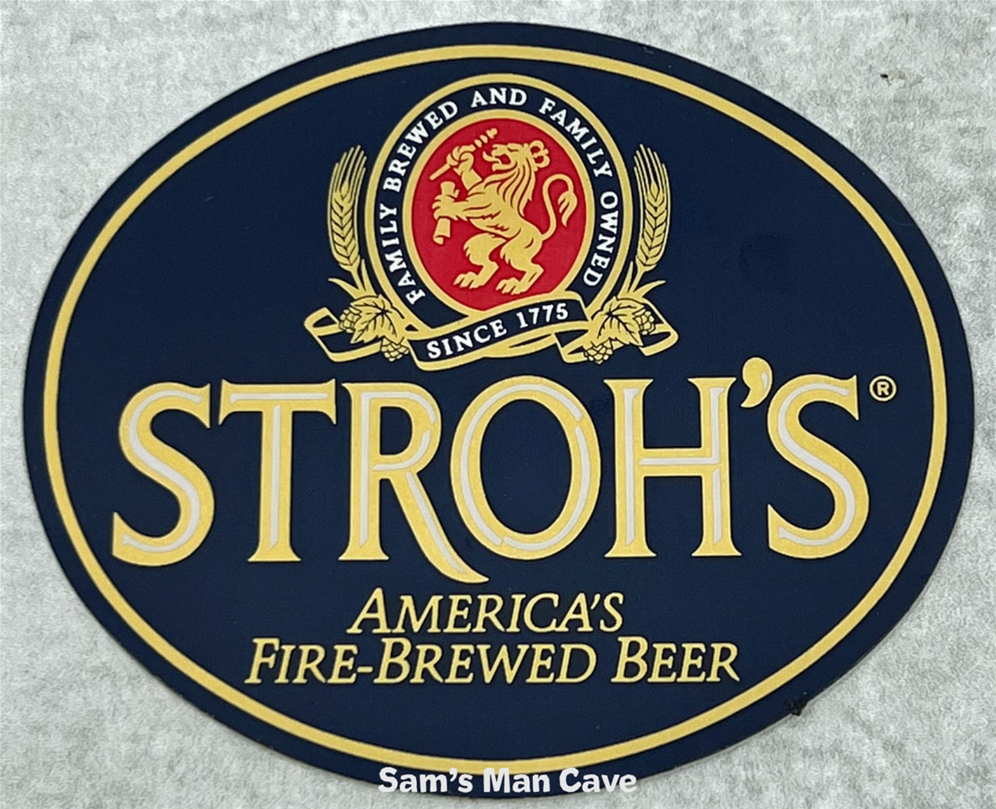 Stroh's American Fire-Brewed Sticker / Decal
