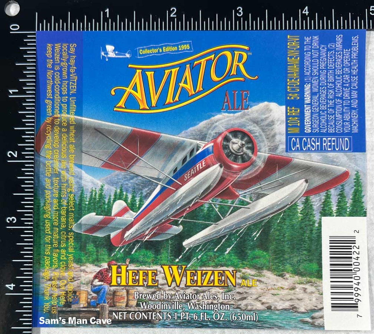 Aviator Ales Hefe Weizen Ale Label