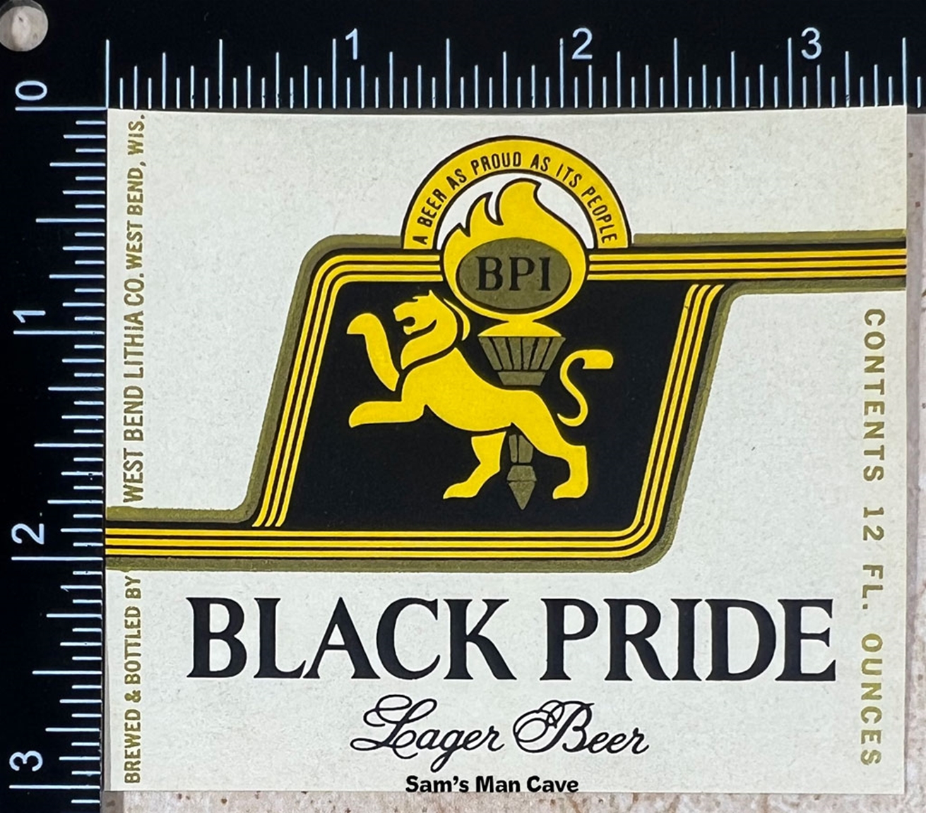 Black Pride Beer Label
