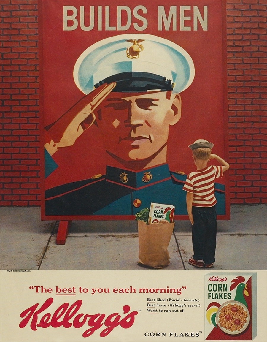 Kellogg's Builds Tin Sign