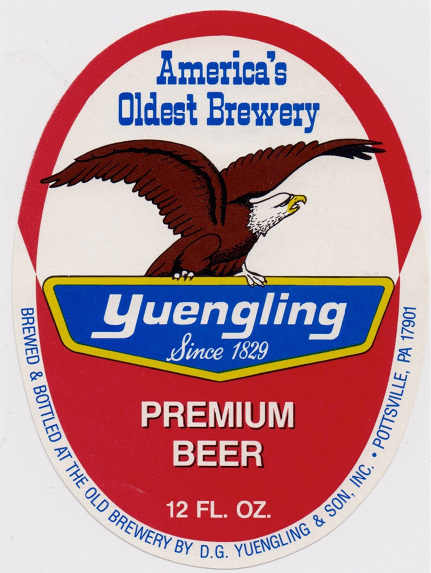 Yuengling Premium Beer Label