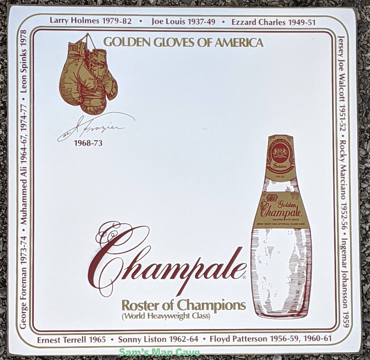 Champale Golden Gloves Boxing Mirror