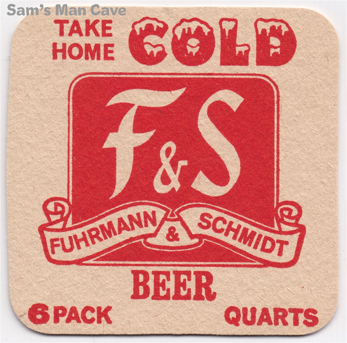 F&S Take Home Cold Beer Coaster