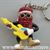 California Raisin Guitar Player Keychain
