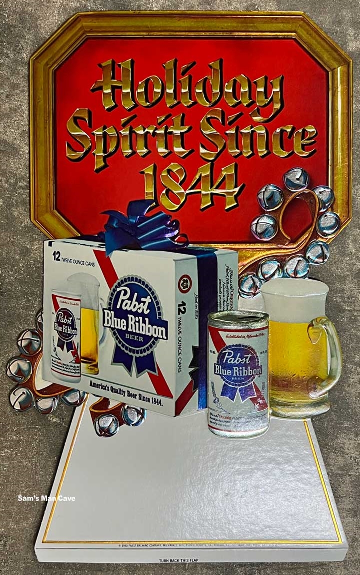 Pabst Blue Ribbon Holiday Spirit Sign