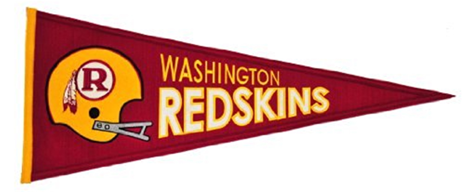 Washington Redskins Throwback Pennant