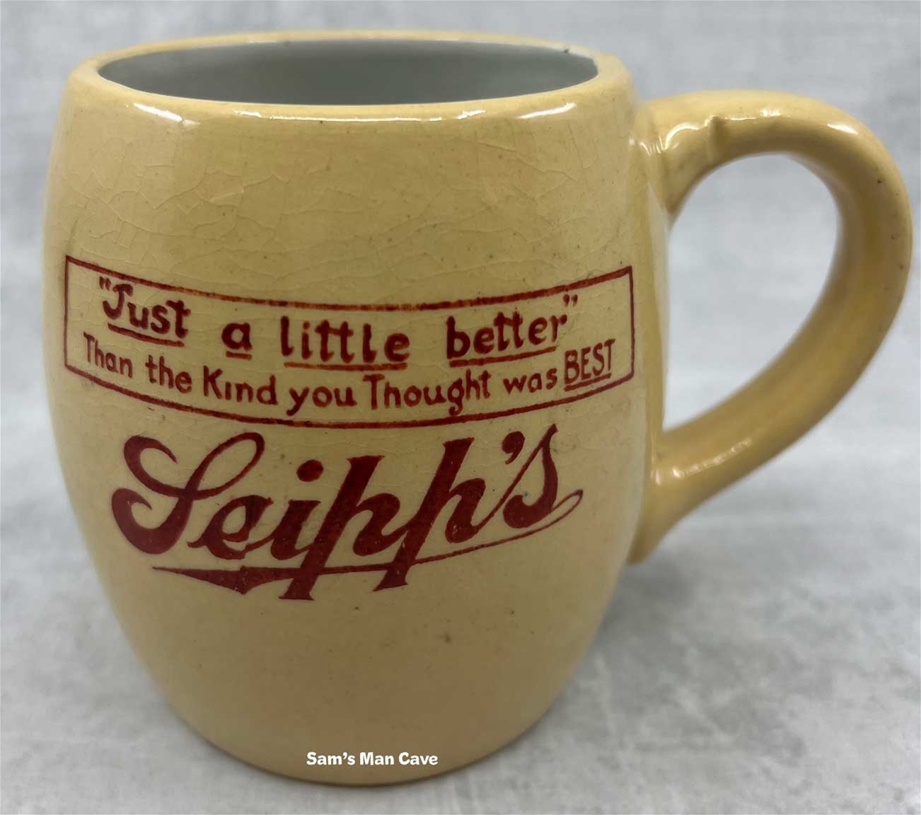 Seipp’s Beer Mug Pre Prohibition 