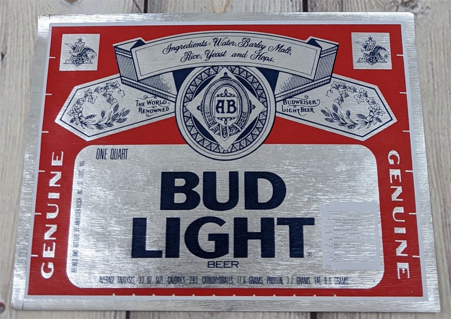 Printable Bud Light Label