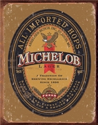 Michelob Logo Tin Sign