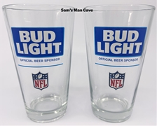 Bud Light NFL Pint Glass Set Bud Light NFL Pint Glass Set