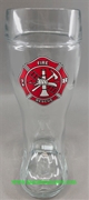 Fire Fighter One Liter Glass Boot Fire Fighter One Liter Glass Boot