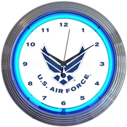 US Air Force Neon Clock