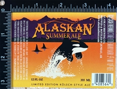 Alaskan Summer Ale Label Alaskan Summer Ale Label