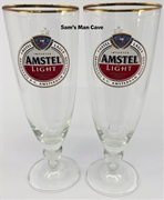 Amstel Light Footed Pilsner Glass Set Amstel Light Footed Pilsner Glass Set