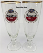 Amstel Light Footed Pilsner Glass Set