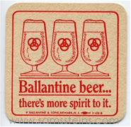 Ballantine Beer More Spirit Beer Coaster