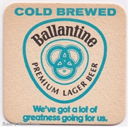Ballantine Cold Brewed Ballantine Ale Man Beer Coaster