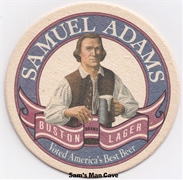 Samuel Adams Boston Lager Beer Coaster