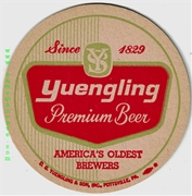 Yuengling America's Oldest Round Beer Coaster