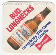 Bud Longnecks Beer Coaster
