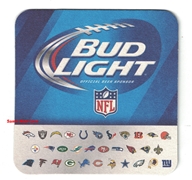 Bud Light NFL Beer Coaster