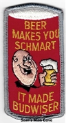 Beer Makes You Schmart Patch