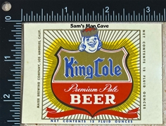 King Cole Premium Pale Ale Beer Label