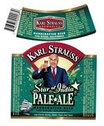 Karl Strauss Star of India Pale Ale Label with neck