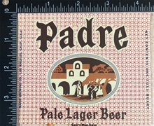 Padre Pale Lager Beer Label