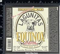 Lagunitas Equinox Pale Oat Ale Label