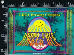 T Roy Brewing Hoppy Face Amber Ale Label