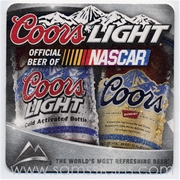 Coors Light NASCAR Beer Coaster