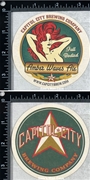 Capitol City Brewing Amber Waves Ale Coaster Capitol City Brewing Amber Waves Ale Coaster